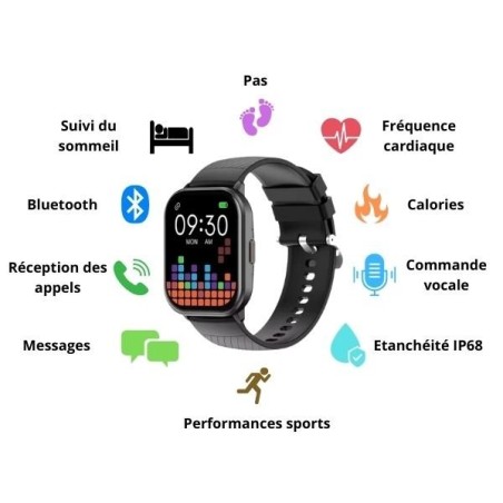 Nouvelle montre connectée - Traqueur d'activités et encore plus de fonctionnalités