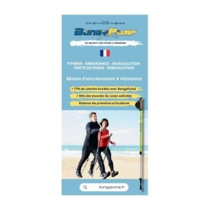 Lot 50 flyers BungyPump avec zone vide pour personnalisation