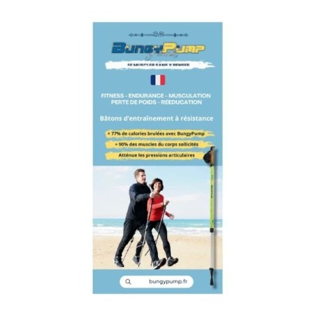 Lot 50 flyers BungyPump avec zone vide pour personnalisation