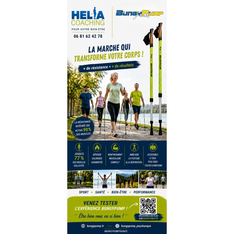 Roll-up BungyPump – Support de communication 85x200 cm