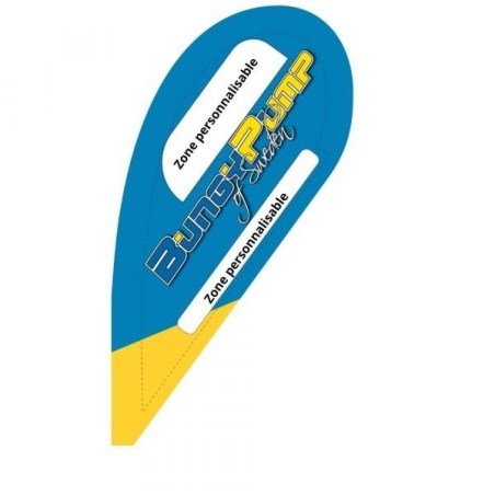 Oriflamme personnalisable avec pied en croix + mât