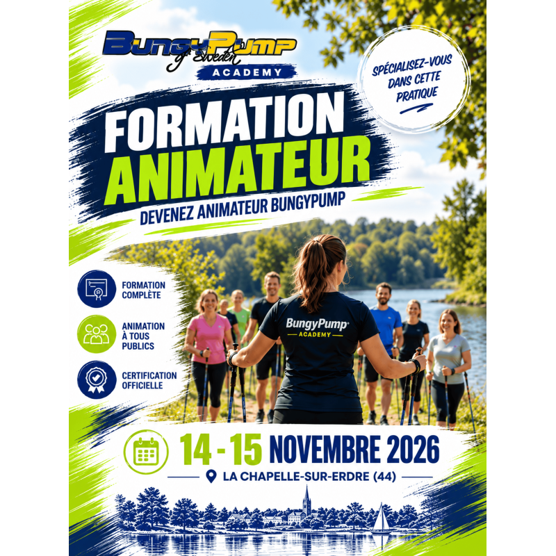 Formation Animateur BungyPump - La Chapelle-Sur-Erdre (44) - 14 au 15 Novembre 2026