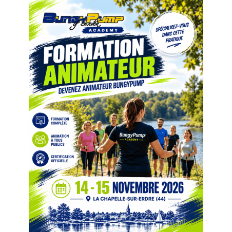 Formation Animateur BungyPump - La Chapelle-Sur-Erdre (44) - 14 au 15 Novembre 2026