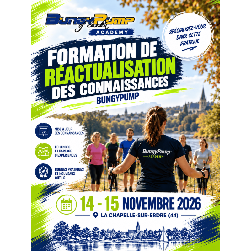 Formation de réactualisation des connaissances BungyPump - La Chapelle-Sur-Erdre (44) - 14 au 15 Novembre 2026