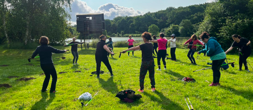 Découverte de l'activité BungyPump sur les quais de Bordeaux par Frédérique VEDIE